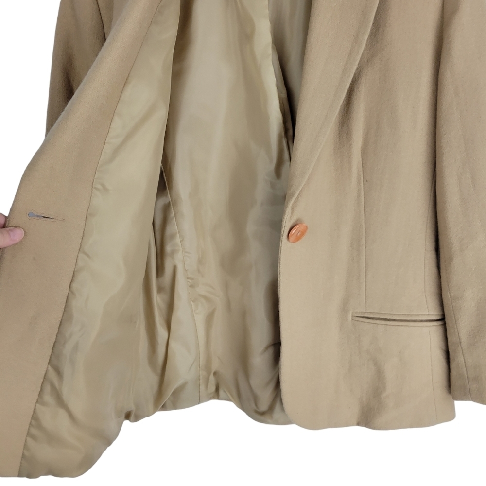Sag Harbor camel colored 100% wool blazer size 12P - Picture 10 of 13
